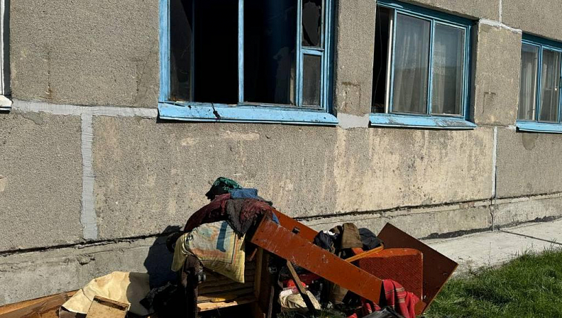 В Пинске на пожаре в общежитии спасен мужчина