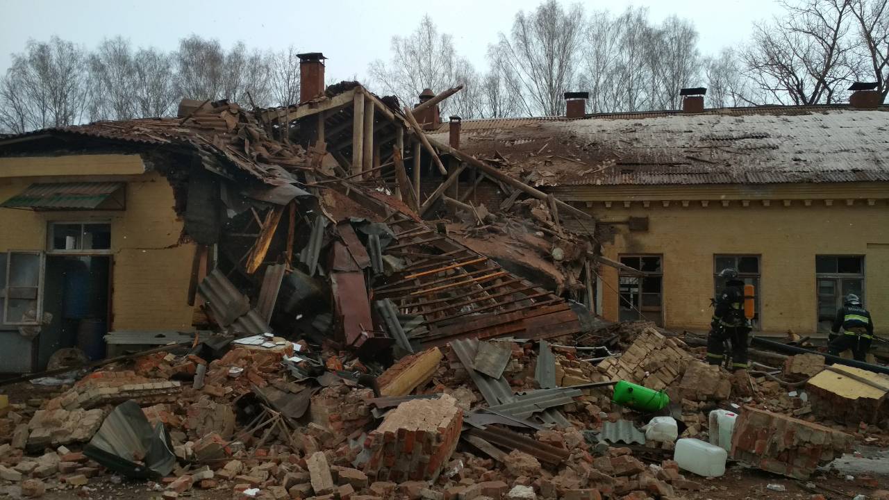 Информация об обрушении здания в д. Станьково Дзержинского района