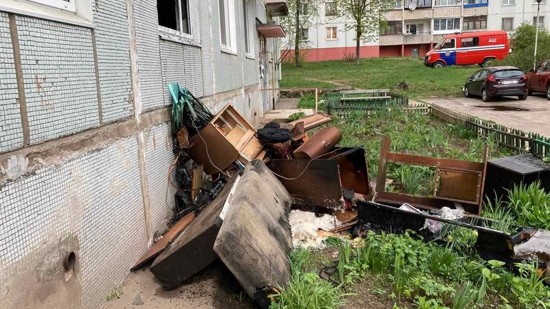В Борисове на пожаре мужчина спас соседа 