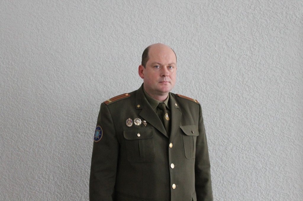 Начальник Кобринского РОЧС подполковник внутренней службы Субботко Валерий Васильевич .jpg