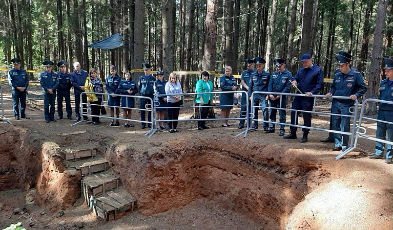 Сергей Саланович и работники центрального аппарата посетили места геноцида белорусского народа