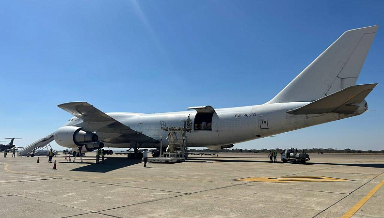 Humanitarian Cargo delivered to Zimbabwe